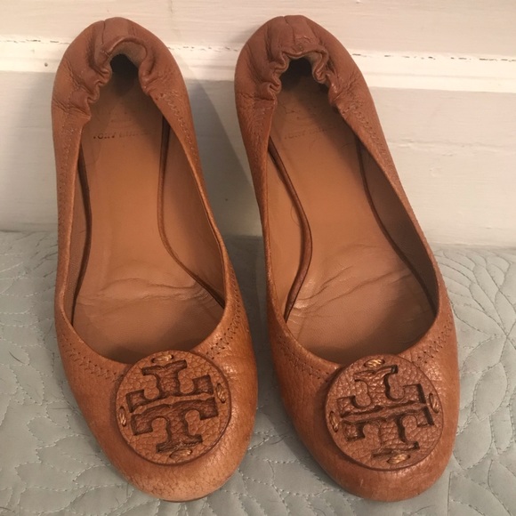 Tory Burch Shoes - Tory Burch Leather Reva Flats 7.5
